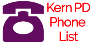 Kern PD Phone List